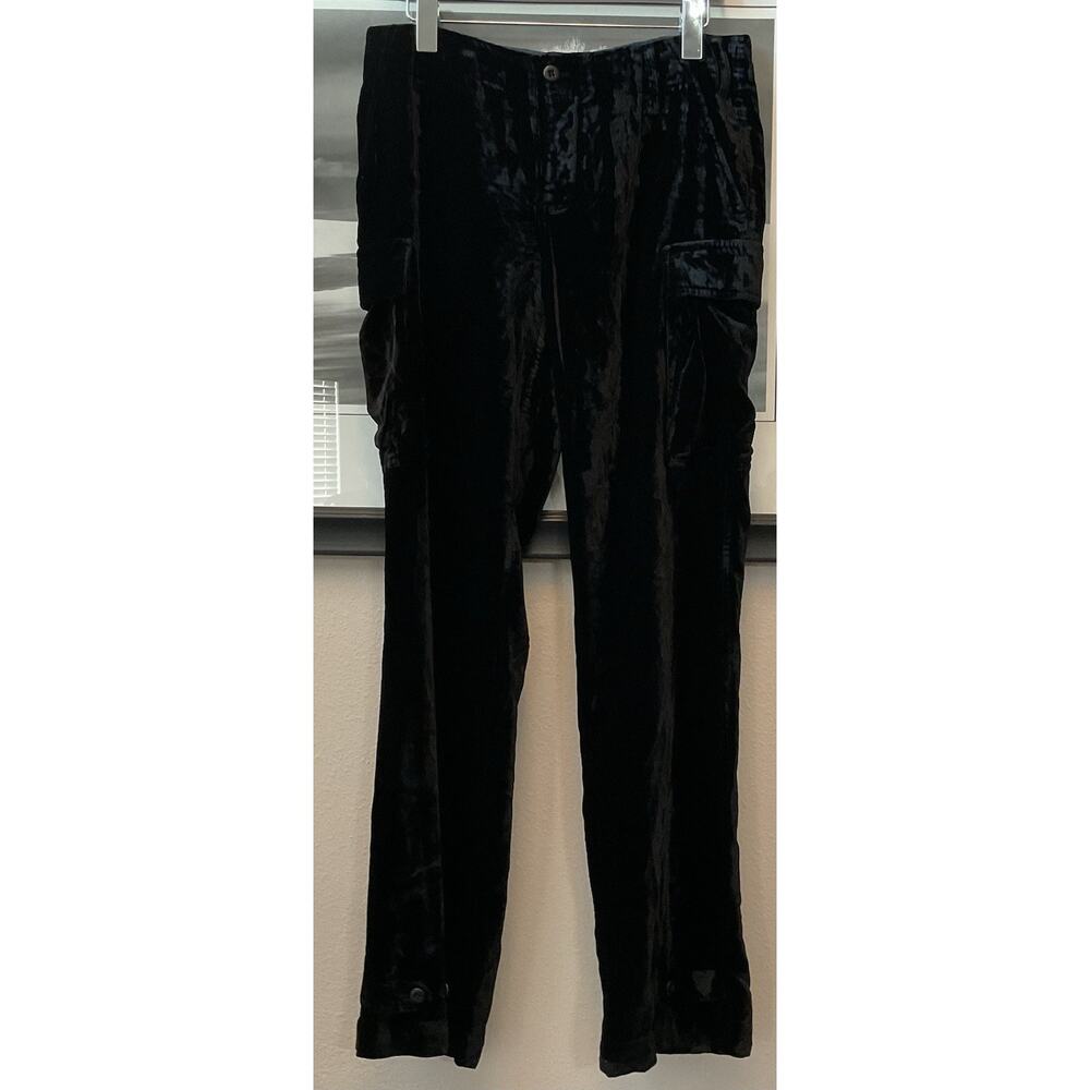 Ralph Lauren Velvet Cargo Pants Womens 6 Blue Label 30 X 32 Super Soft EUC